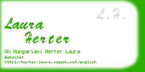 laura herter business card